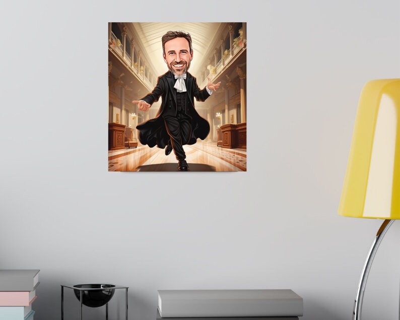 Personalised Lawyer Caricature
