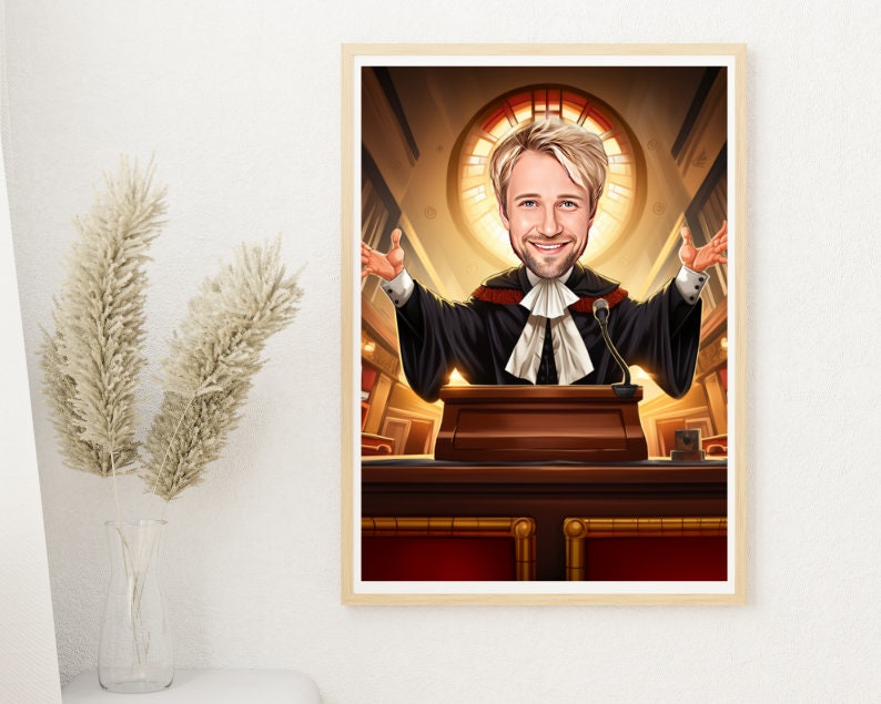 Personalised Lawyer Caricature