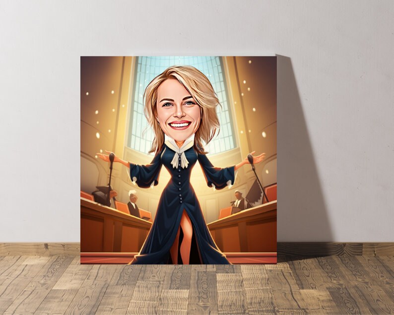 Personalised Lawyer Caricature