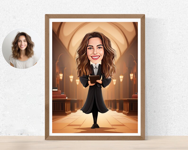 Personalised Lawyer Caricature