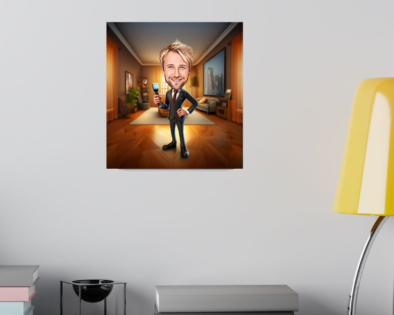 Personalised Realtor Caricature