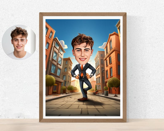 Personalised Realtor Caricature