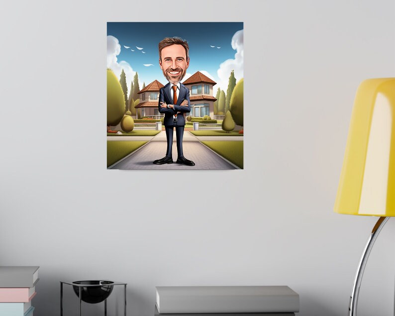 Personalised Realtor Caricature