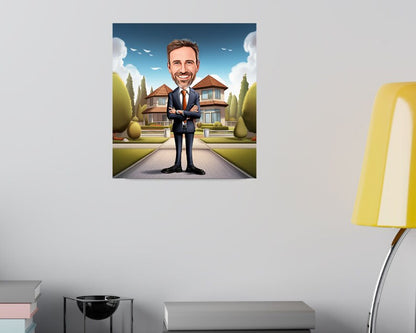 Personalised Realtor Caricature