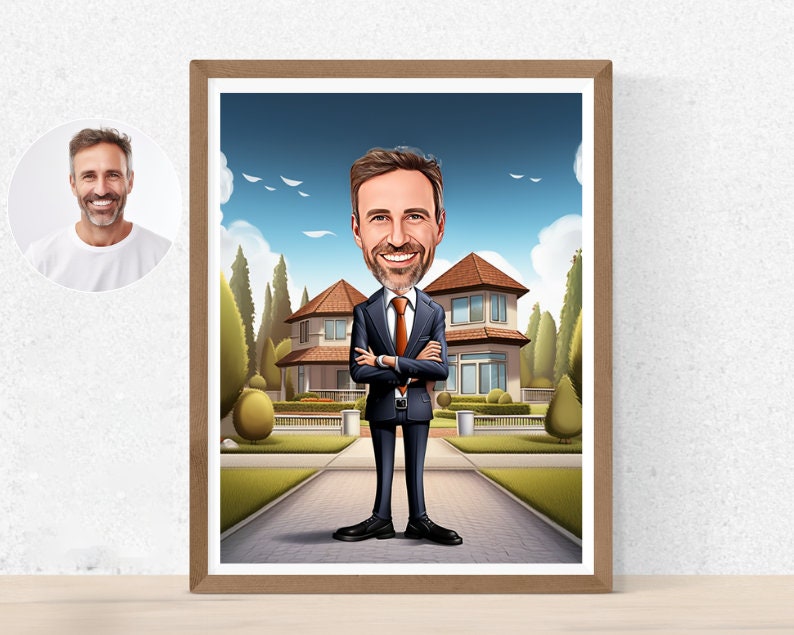 Personalised Realtor Caricature