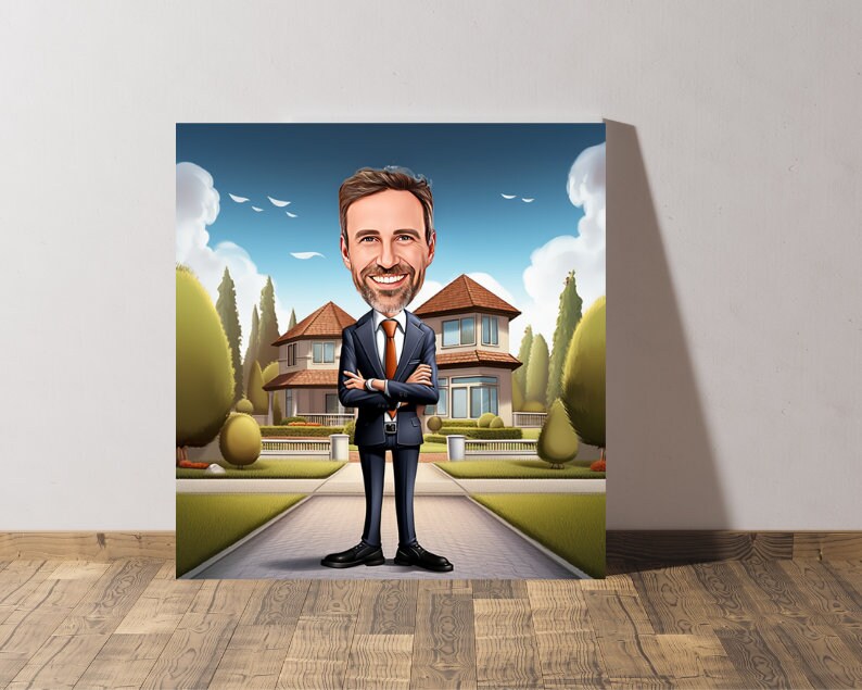Personalised Realtor Caricature