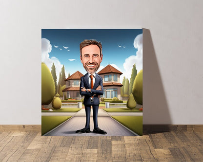 Personalised Realtor Caricature