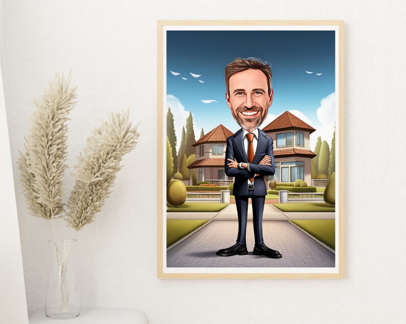 Personalised Realtor Caricature