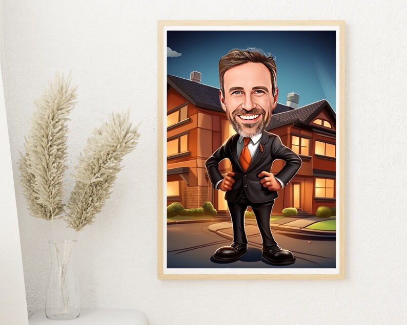 Personalised Realtor Caricature