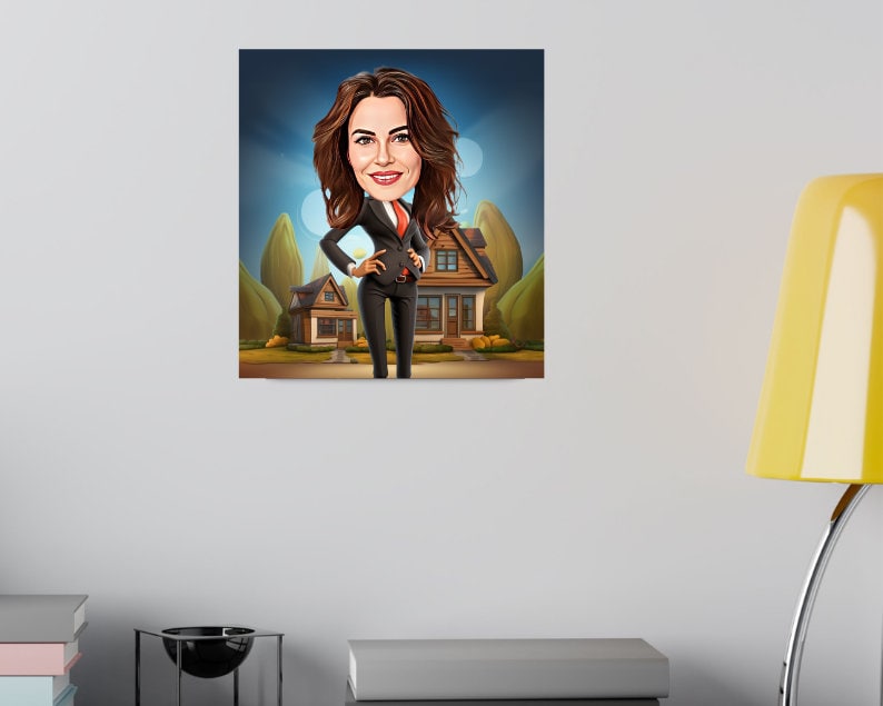 Personalised Realtor Caricature