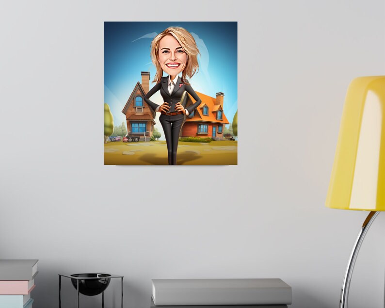 Personalised Realtor Caricature