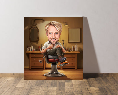 Personalised Hairdresser Caricature