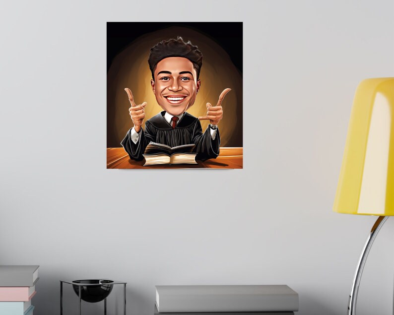 Personalised Lawyer Caricature