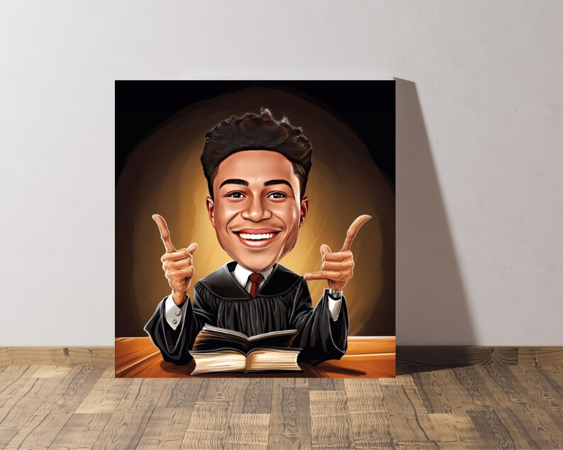 Personalised Lawyer Caricature