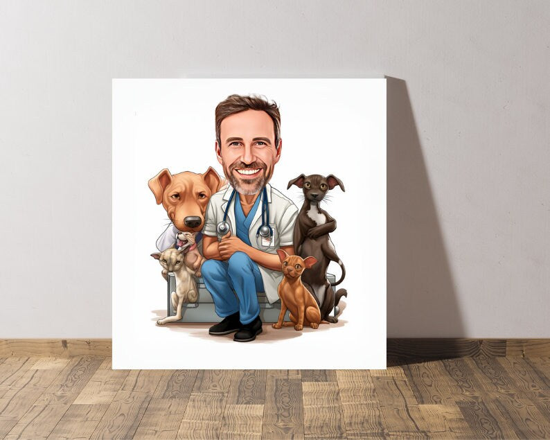 Personalised Vet Caricature
