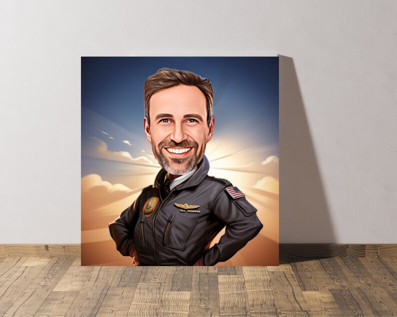 Personalised Pilot Caricature
