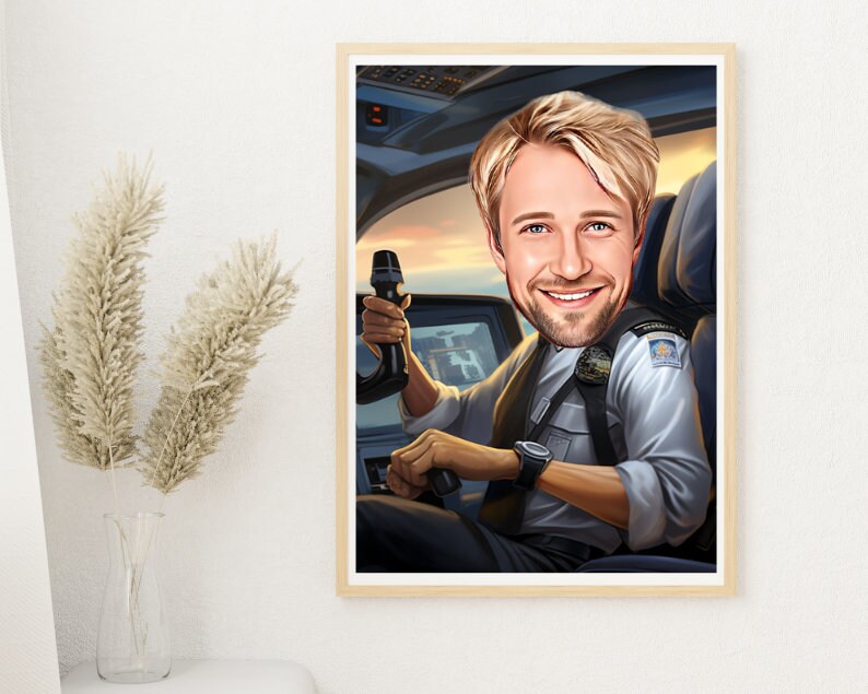 Personalised Pilot Caricature