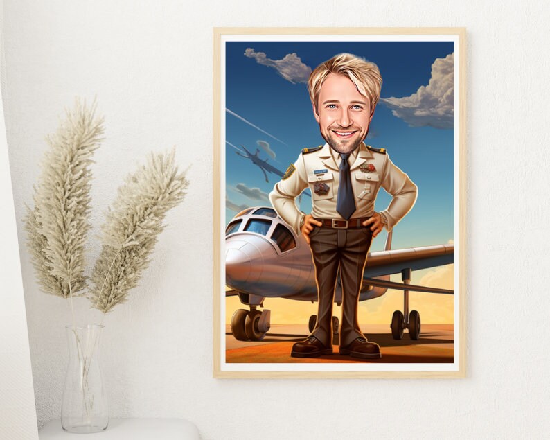 Personalised Pilot Caricature