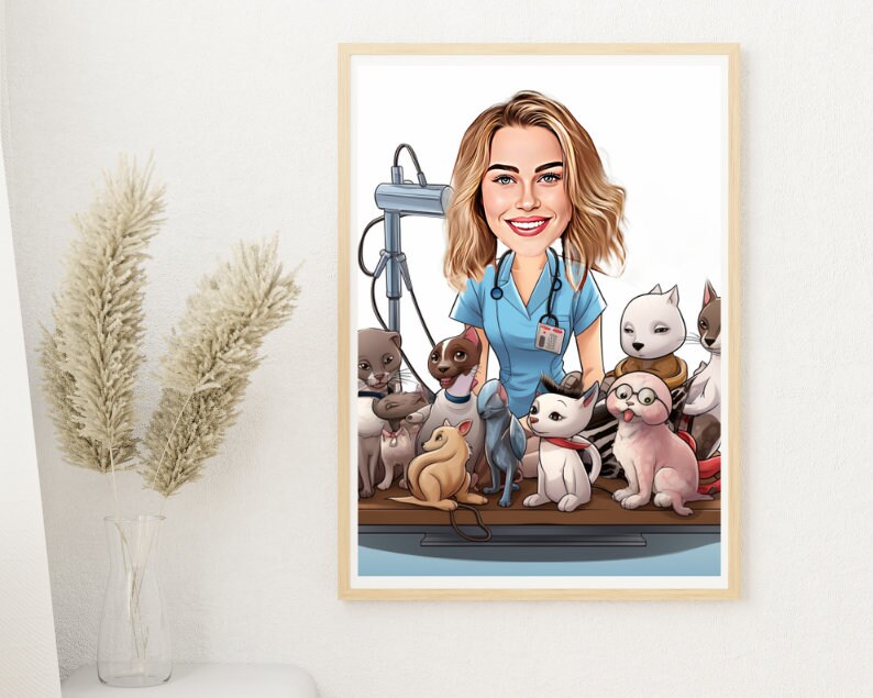 Personalised Vet Caricature
