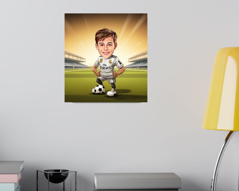 Personalised Real Madrid Caricature