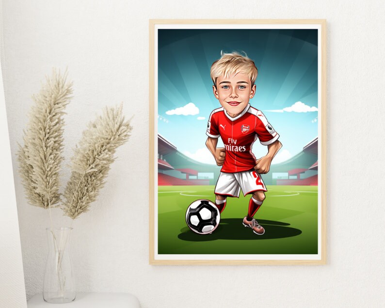 Personalised Arsenal Caricature