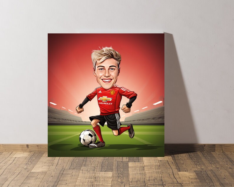 Personalised Man United Caricature