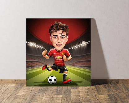 Personalised Man United Caricature