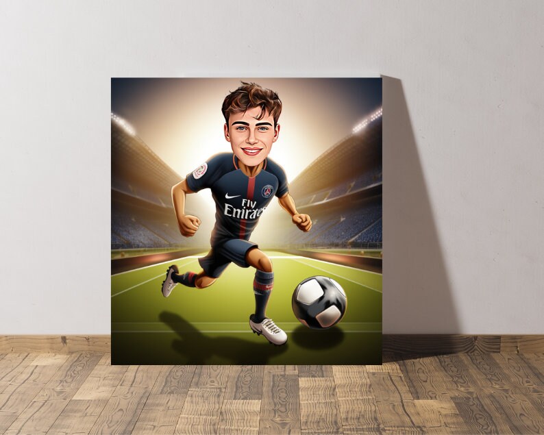 Personalised PSG Caricature
