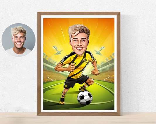 Personalised Dortmund Caricature