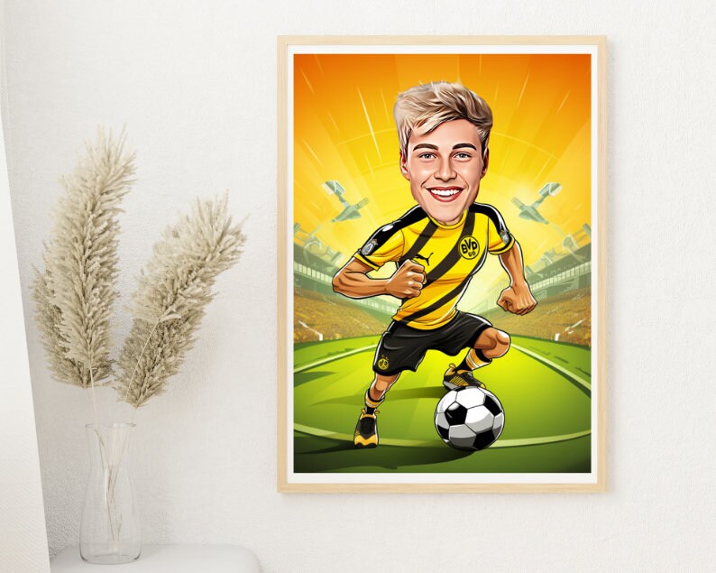 Personalised Dortmund Caricature