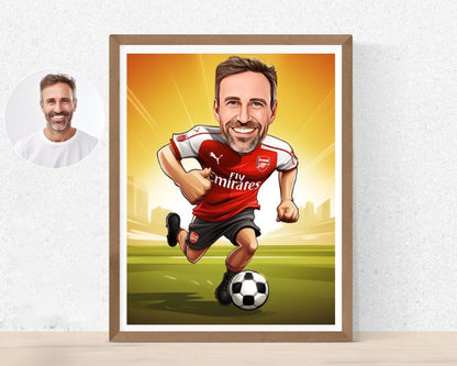Personalised Arsenal Caricature