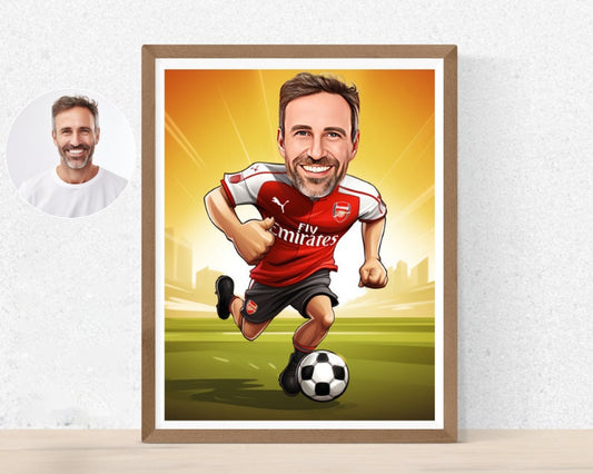 Personalised Arsenal Caricature