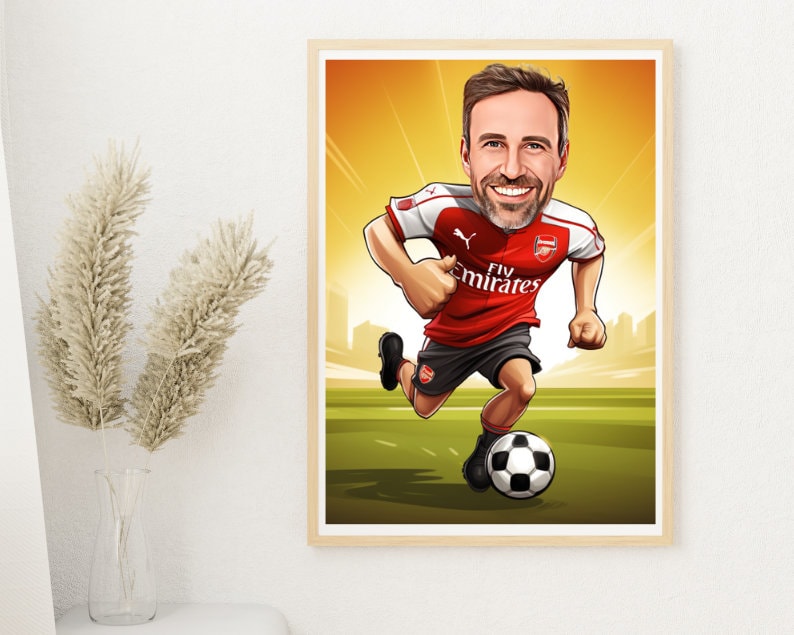 Personalised Arsenal Caricature