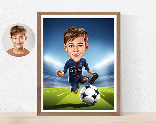 Personalised PSG Caricature