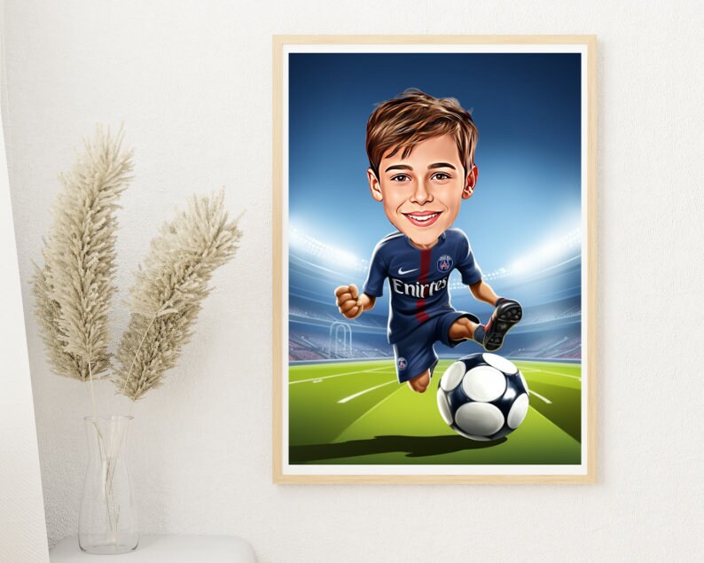 Personalised PSG Caricature