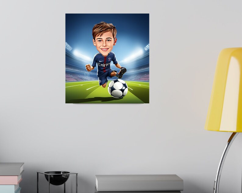 Personalised PSG Caricature