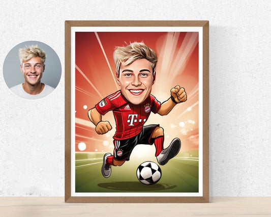 Personalised Bayern Munich Caricature