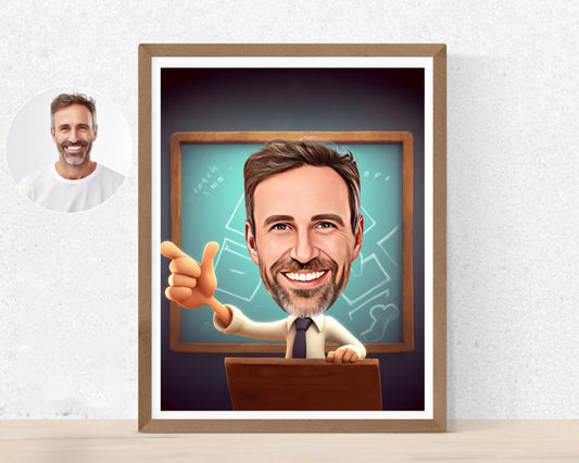 Personalised Teacher Caricature