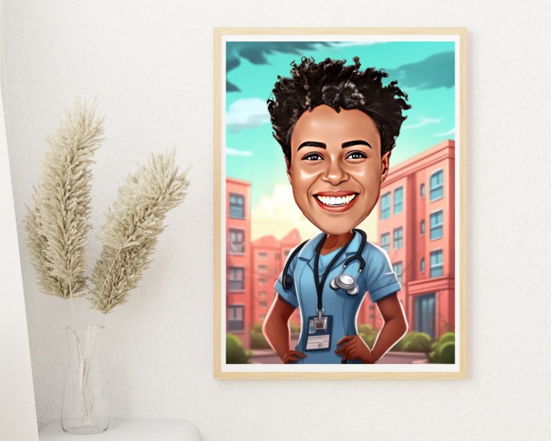 Personalised Nurse Caricature