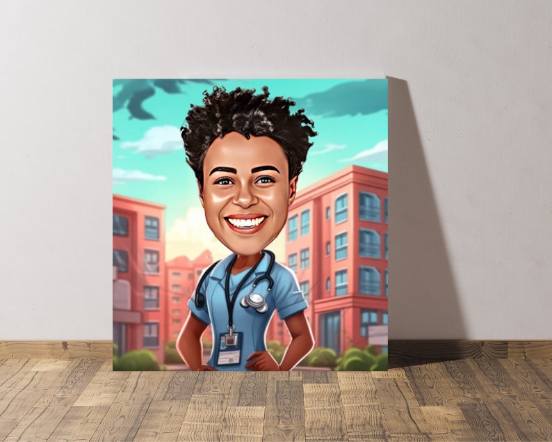 Personalised Nurse Caricature