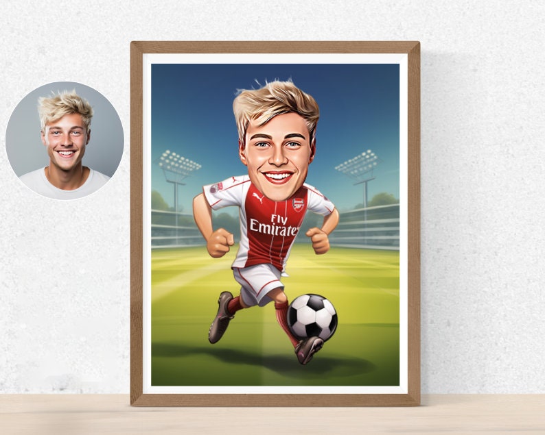 Personalised Arsenal Caricature