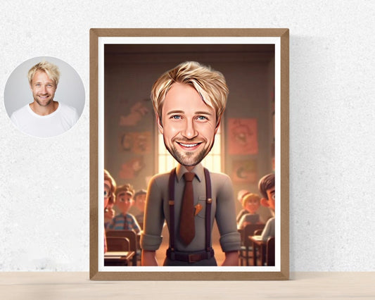 Personalised Teacher Caricature