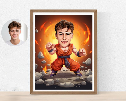 Personalised Dragon Ball Caricature