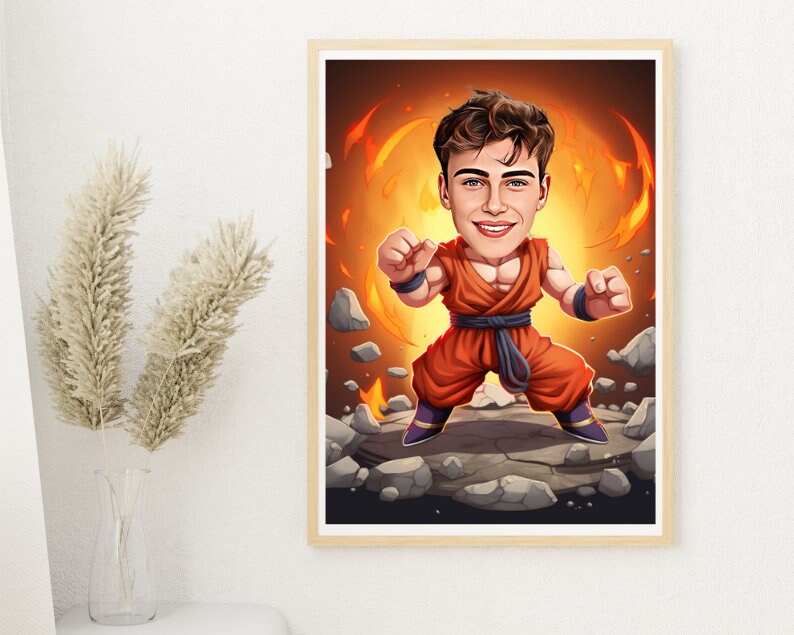 Personalised Dragon Ball Caricature