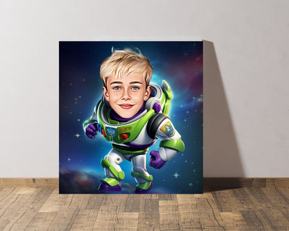 Personalised Buzz Light Year Caricature