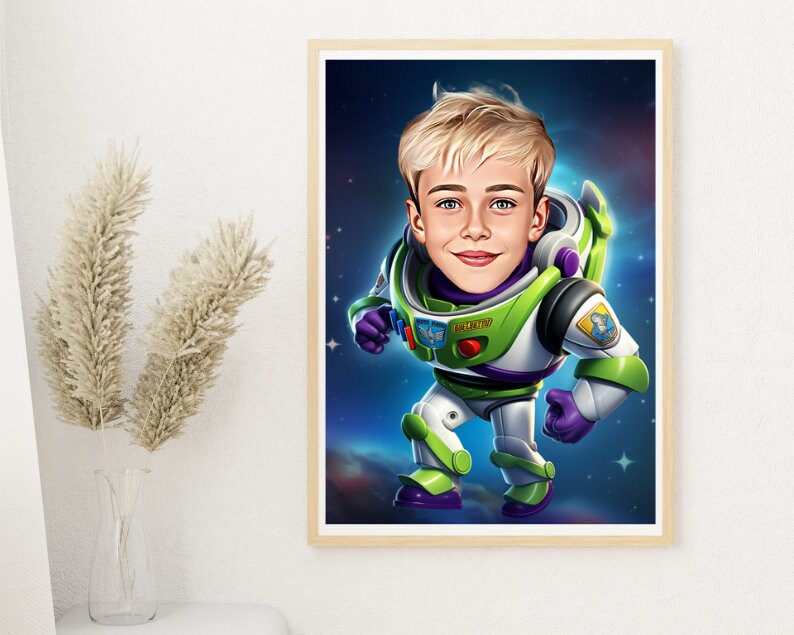 Personalised Buzz Light Year Caricature