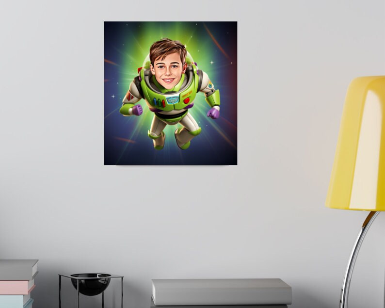 Personalised Buzz Light year Caricature
