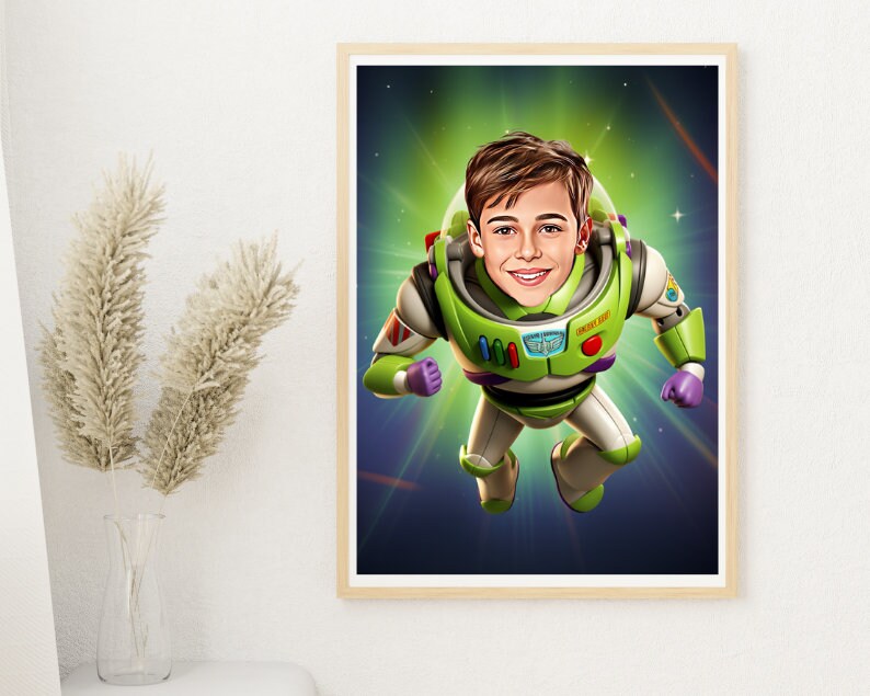 Personalised Buzz Light year Caricature