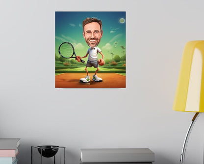 Personalised Tennis Caricature