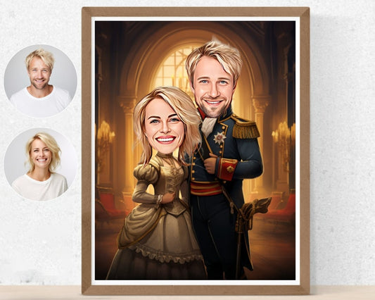 Personalised Royal Family Caricature